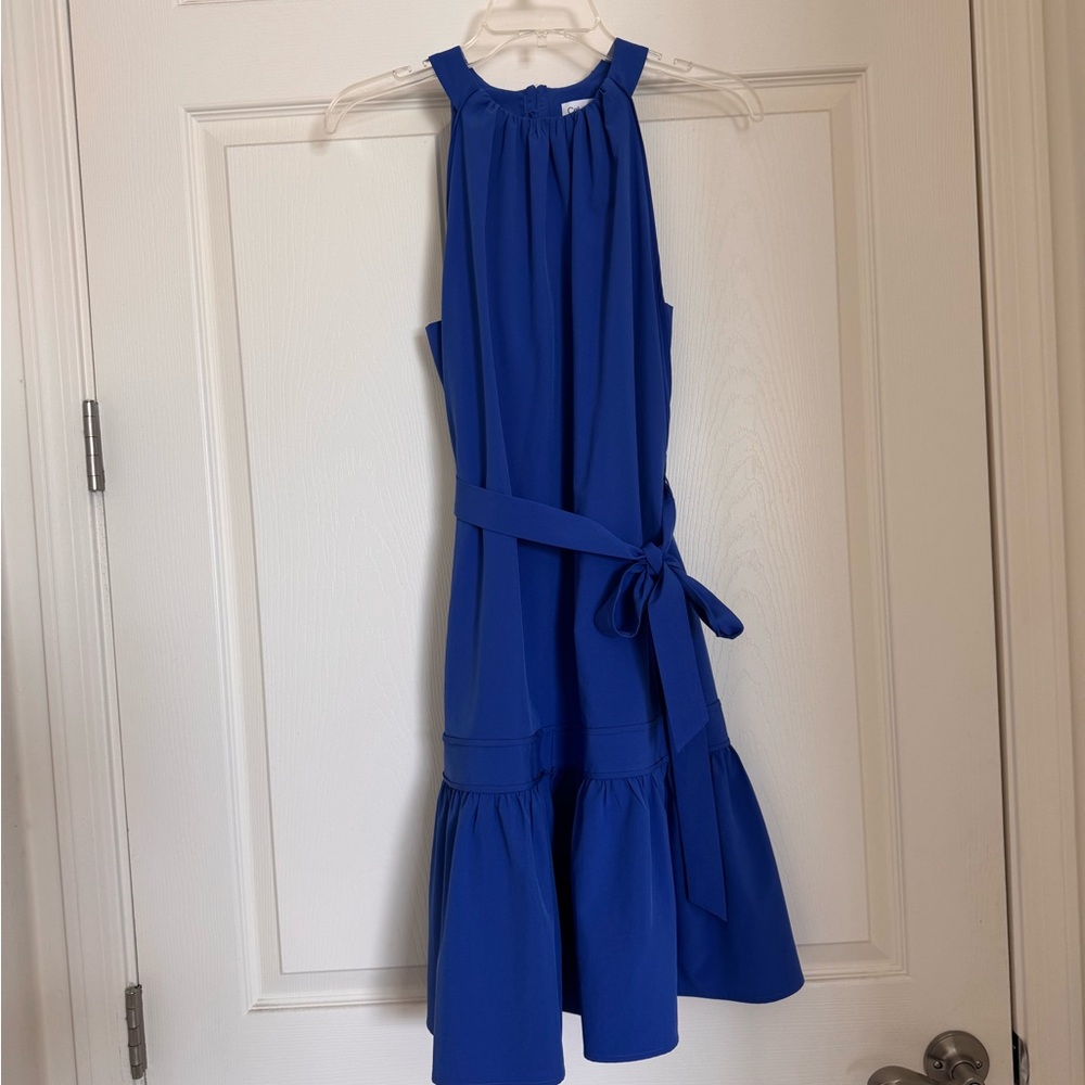 Beautiful royal blue summer dress. Calvin Klein like new! Classy and stylish.